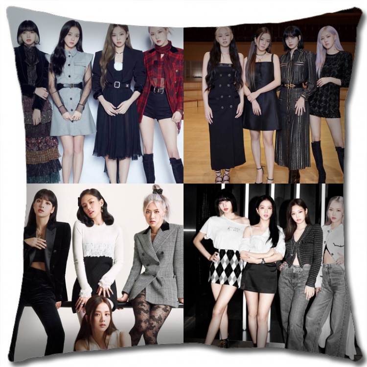BLACK PINK Star group square full-color pillow cushion 45X45CM NO FILLING BP488A