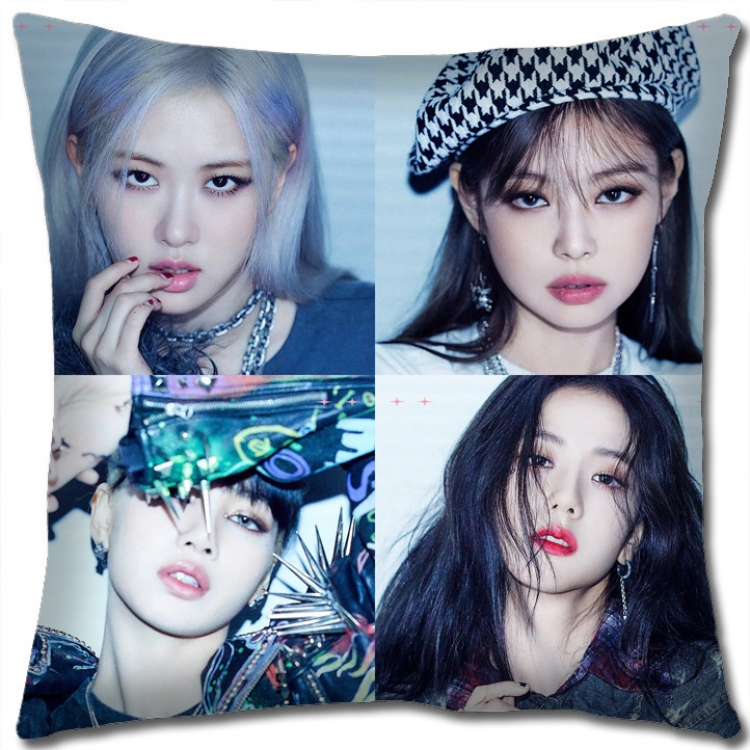 BLACK PINK Star group square full-color pillow cushion 45X45CM NO FILLING BP484A