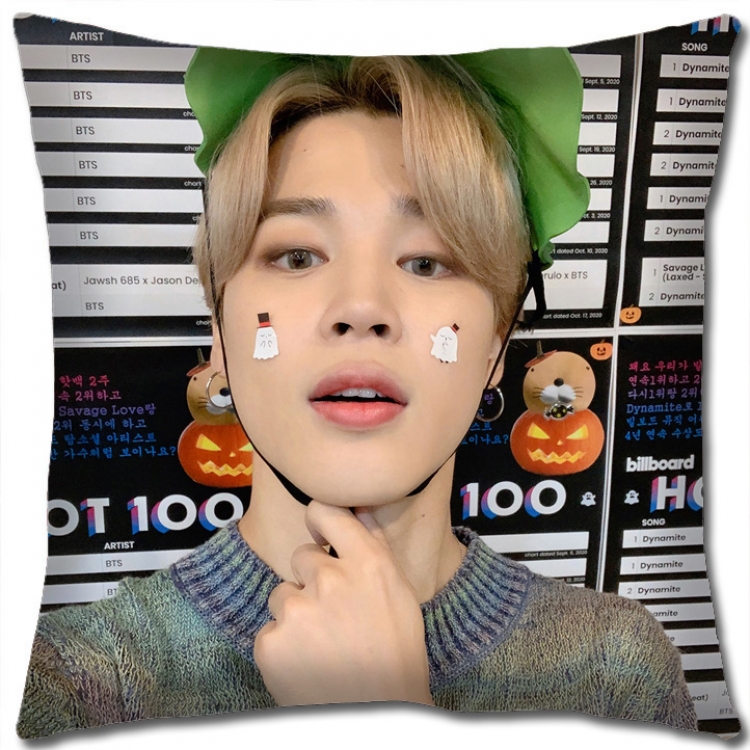BTS Star group square full-color pillow cushion 45X45CM NO FILLING BS1106