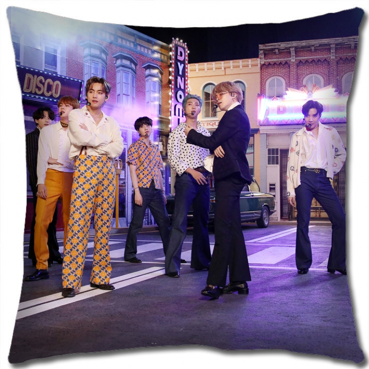 BTS Star group square full-color pillow cushion 45X45CM NO FILLING BS1159