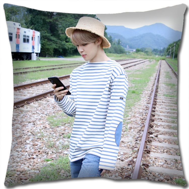 BTS Star group square full-color pillow cushion 45X45CM NO FILLING BS1142