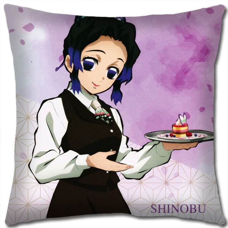 Demon Slayer Kimets Anime square full-color pillow cushion 45X45CM NO FILLING G4344