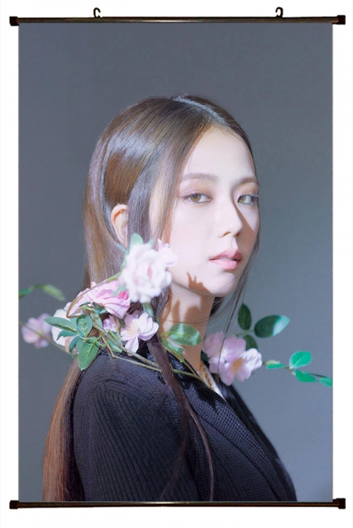 BLACKPINK black Plastic rod Cloth painting Wall Scroll 60X90CM BP345