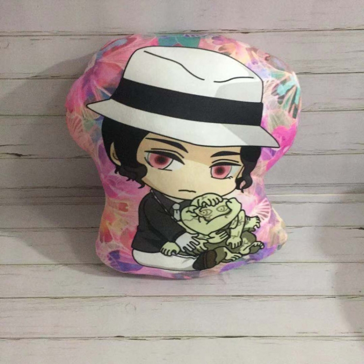 Demon Slayer Kimets Kibutsuji Muzan Anime Color bottom pillow plush cushion