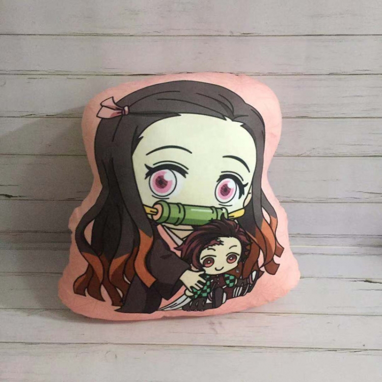 Demon Slayer Kimets Kamado Nezuko Anime Color bottom pillow plush cushion