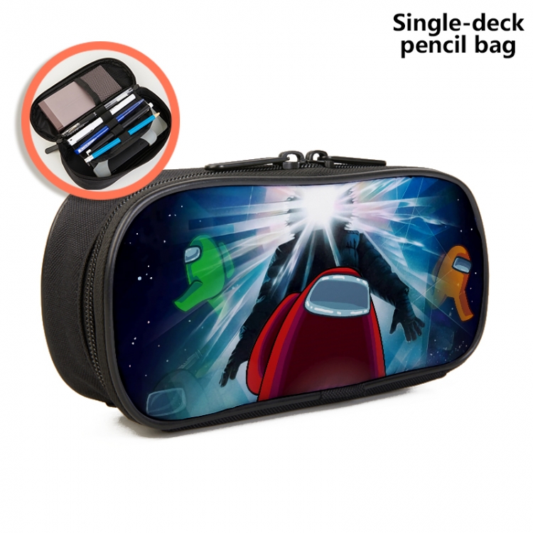 AmongUS  Anime single layer waterproof pen case 25X7X12CM Style 5