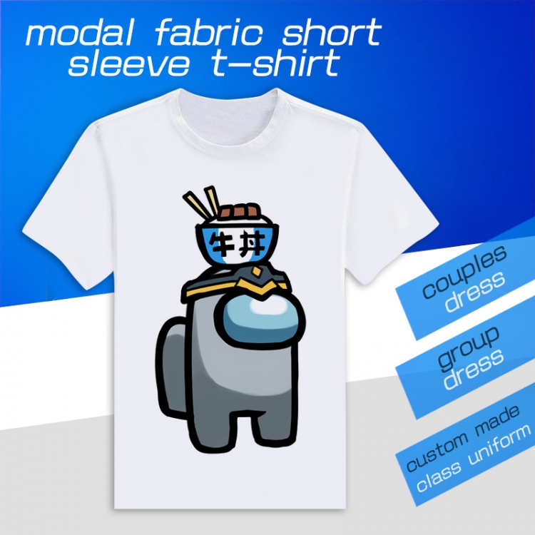 AmongUS Game Round neck modal T-shirt can be customized by single style 01
