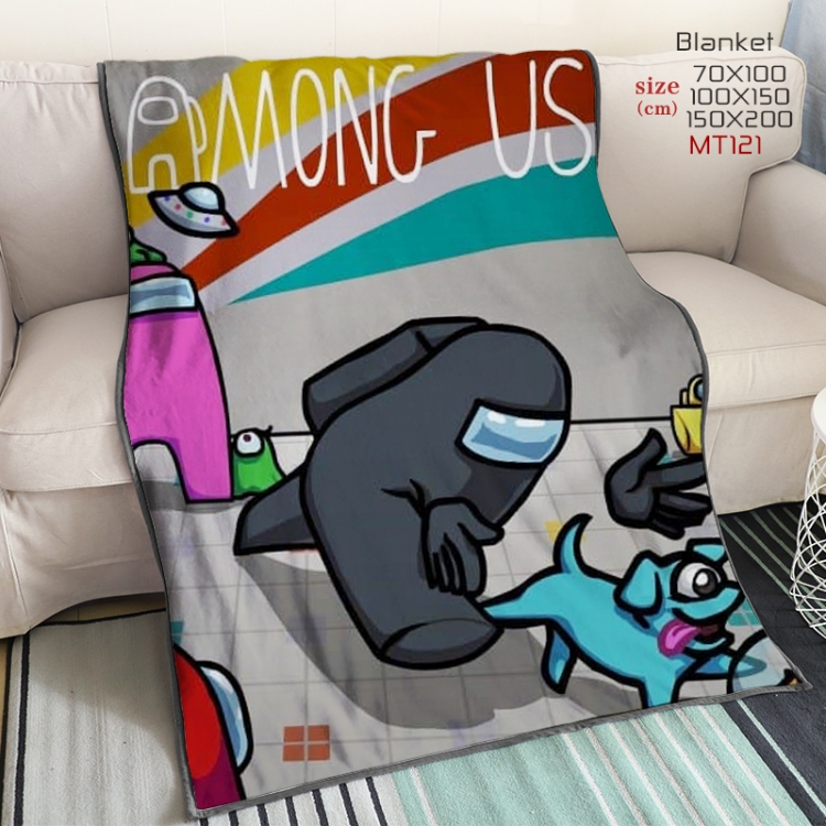 Among US  Anime double-sided printing super large lambskin blanket150X200CM Style 2