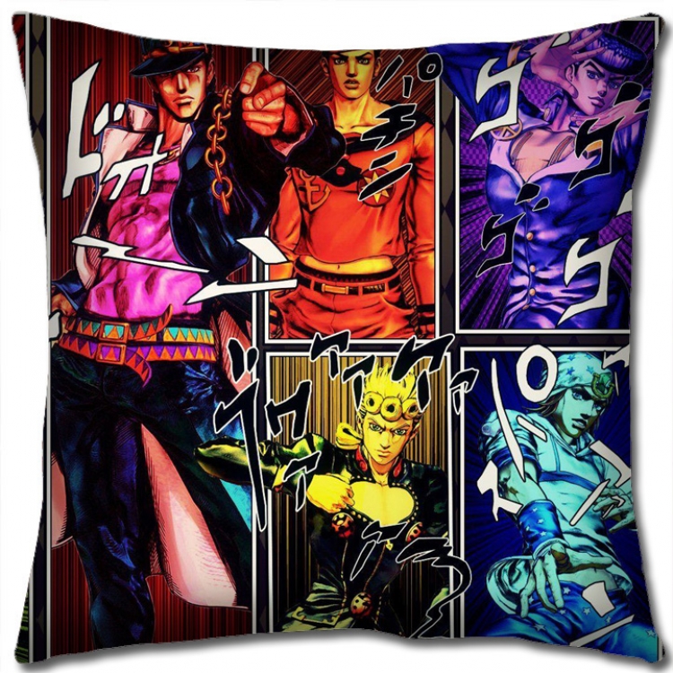 JoJos Bizarre Adventure Anime square full-color pillow cushion 45X45CM NO FILLING J191