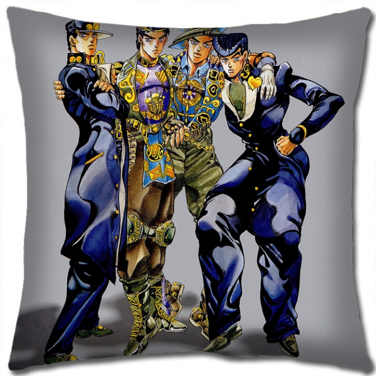 JoJos Bizarre Adventure Anime square full-color pillow cushion 45X45CM NO FILLING J162