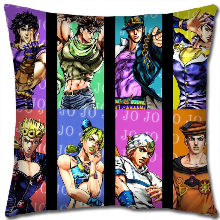 JoJos Bizarre Adventure Anime square full-color pillow cushion 45X45CM NO FILLING J148