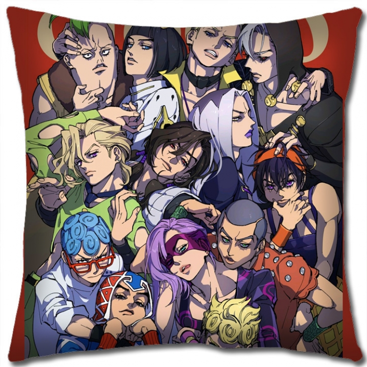 JoJos Bizarre Adventure Anime square full-color pillow cushion 45X45CM NO FILLING J1104