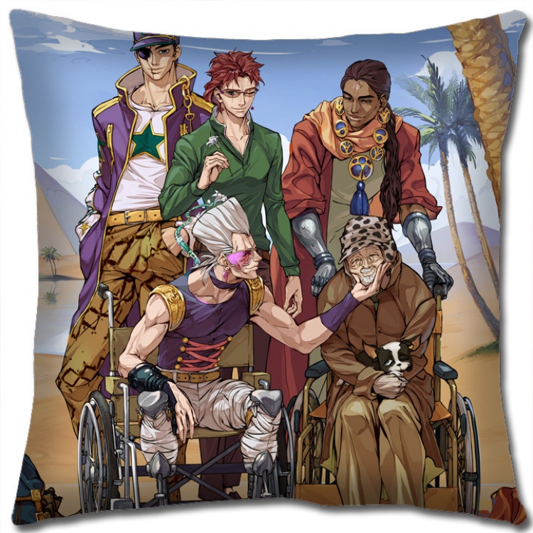 JoJos Bizarre Adventure Anime square full-color pillow cushion 45X45CM NO FILLING J1109
