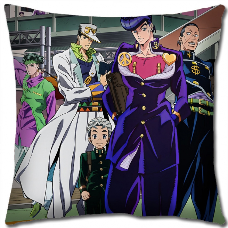 JoJos Bizarre Adventure Anime square full-color pillow cushion 45X45CM NO FILLING J1147