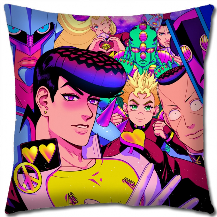 JoJos Bizarre Adventure Anime square full-color pillow cushion 45X45CM NO FILLING J1159