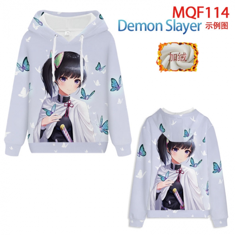 Demon Slaver KimetsHooded pullover plus velvet padded sweater Hoodie 2XS-4XL, 9 sizes  MQF114