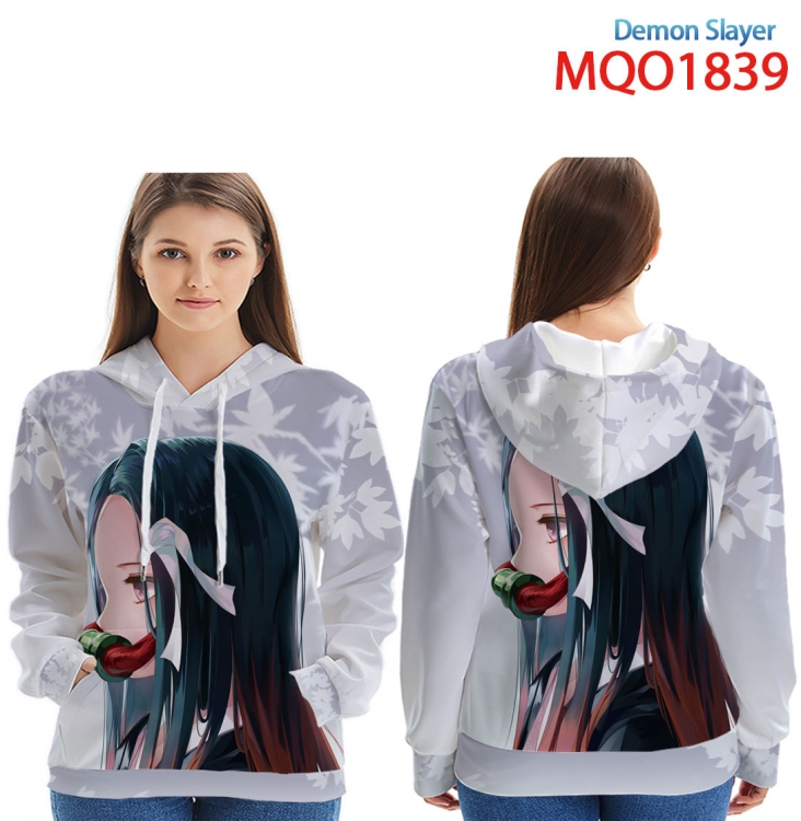 Demon Slayer Kimets Full Color Patch pocket Sweatshirt Hoodie  9 sizes from XXS to 4XL  MQO1839