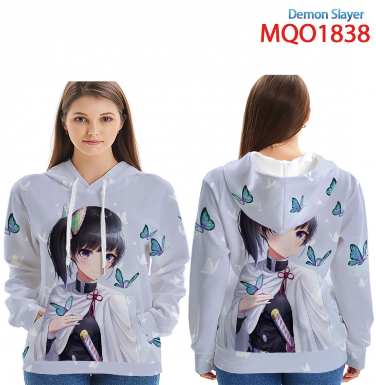 Demon Slayer Kimets Full Color Patch pocket Sweatshirt Hoodie  9 sizes from XXS to 4XL  MQO1838