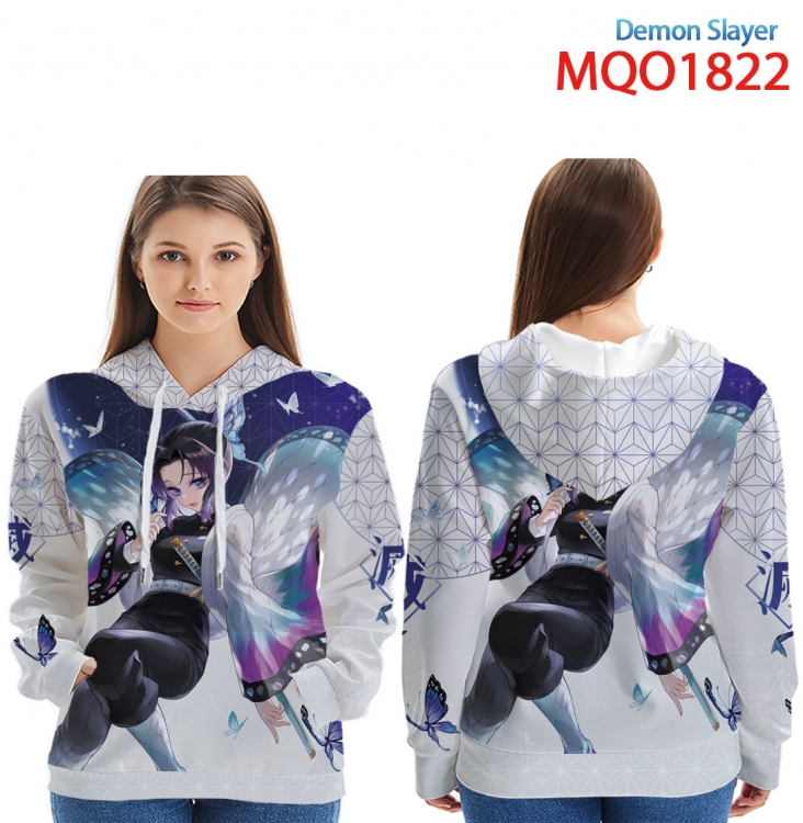 Demon Slayer Kimets Full Color Patch pocket Sweatshirt Hoodie  9 sizes from XXS to 4XL  MQO1822