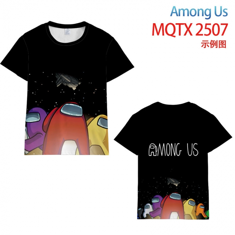Among Us Full color printing flower short sleeve T-shirt S-5XL, 8 sizes  MQTX2507