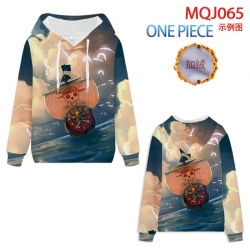 One Piece Anime hooded plus fl...