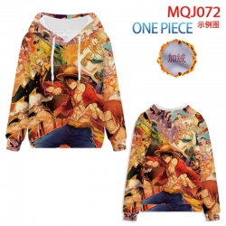 One Piece hooded plus fleece s...