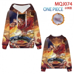 One Piece hooded plus fleece s...