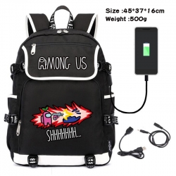 Among us Game backpack USB  da...