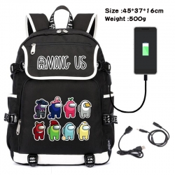 Among us Game backpack USB  da...