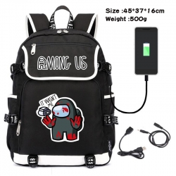 Among us Game backpack USB  da...