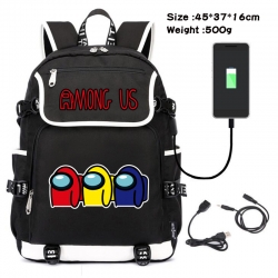 Among us Game backpack USB  da...