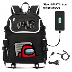 Among us Game backpack USB  da...