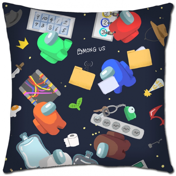 Among Us Anime square full-color pillow cushion 45X45CM NO FILLING A2-4