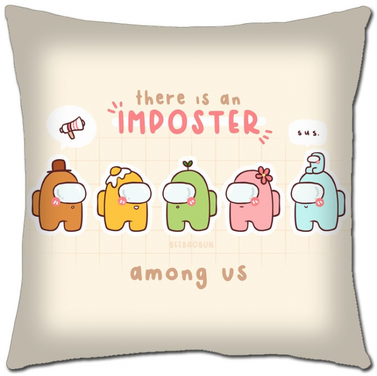 Among Us Anime square full-color pillow cushion 45X45CM NO FILLING A2-25
