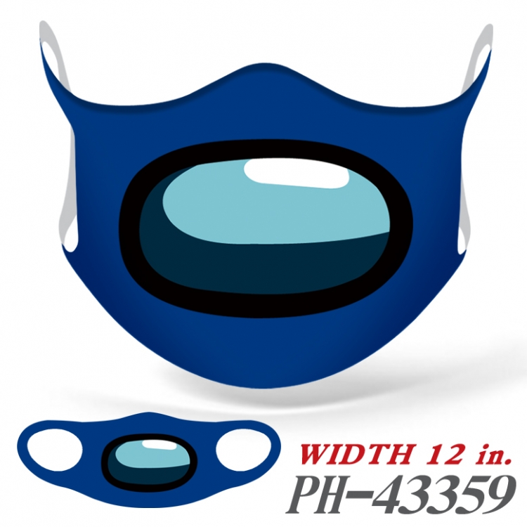 Among Us Full color Ice silk seamless Mask  price for 5 pcs PH43359A