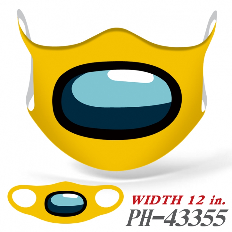 Among Us Full color Ice silk seamless Mask  price for 5 pcs PH43355A