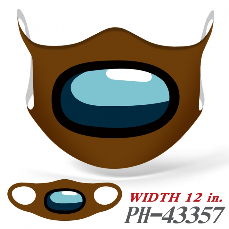 Among Us Full color Ice silk seamless Mask  price for 5 pcs PH43357A