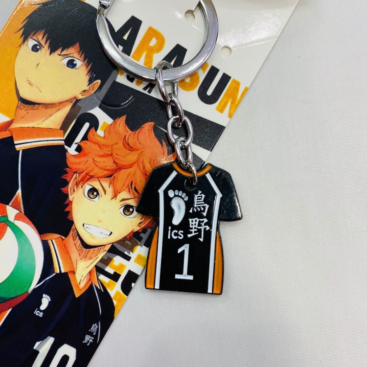 Haikyuu!! Cartoon Anime Stainless steel military key chain pendant 4557 price for 5 pcs
