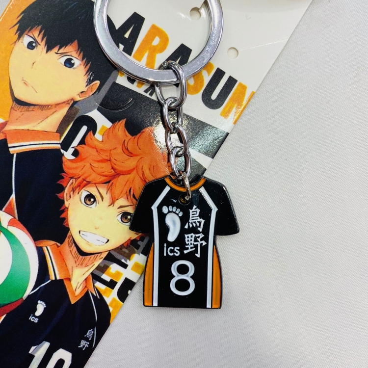 Haikyuu!! Cartoon Anime Stainless steel military key chain pendant 4644 price for 5 pcs