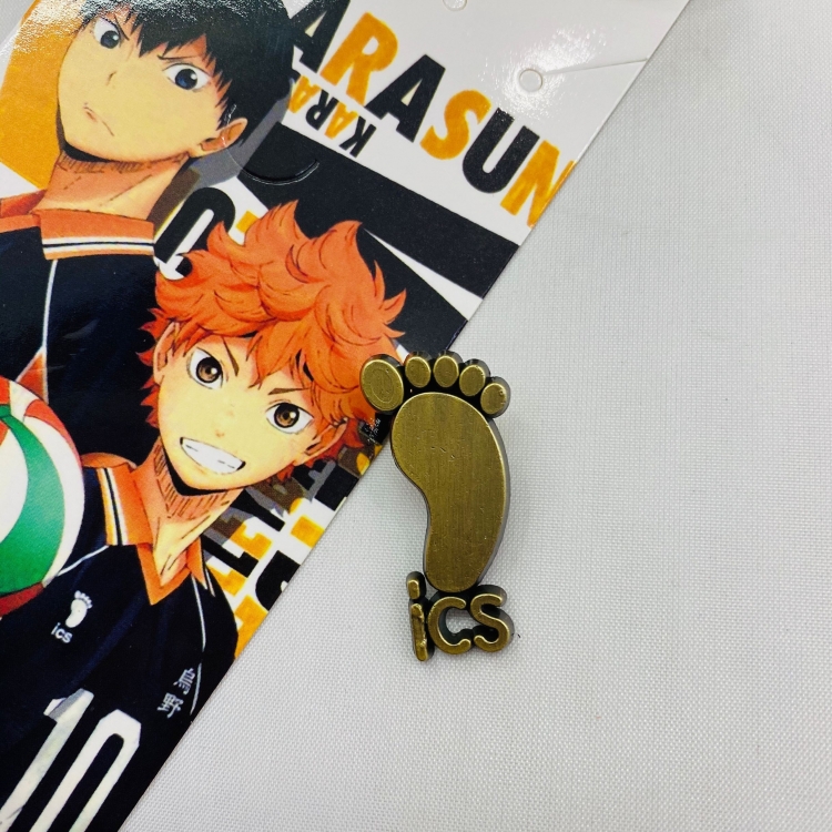 Haikyuu!! Cartoon Anime Stainless steel military Brooch price for 5 pcs