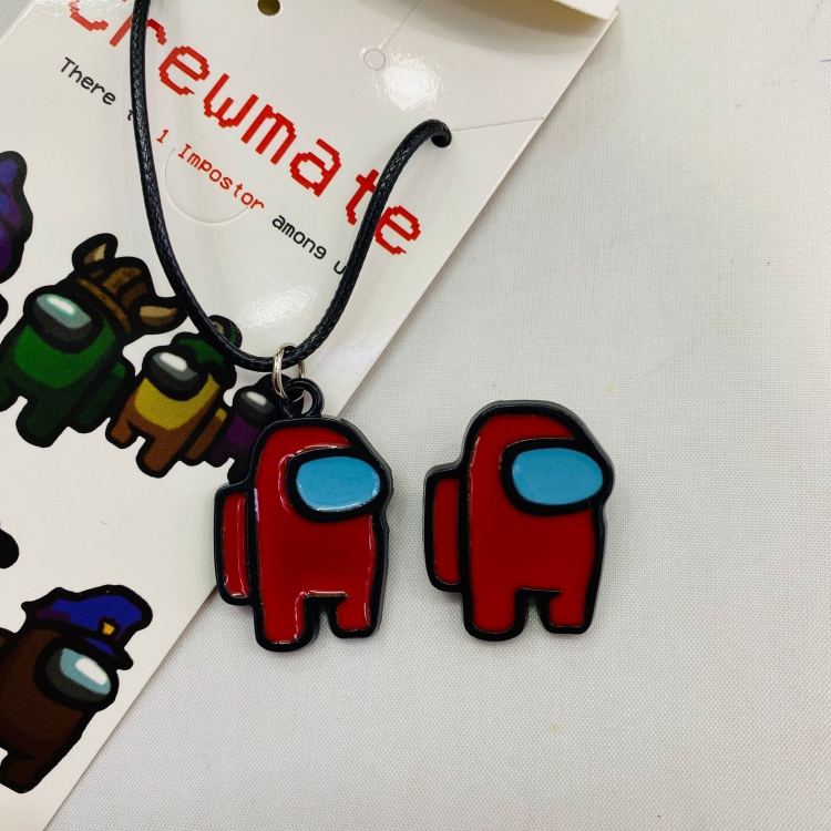 Among US  Anime peripheral necklace pendant + brooch price for 5 pcs