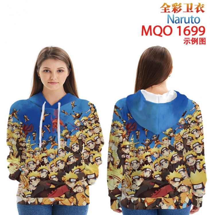 Naruto Full Color Patch pocket Sweatshirt Hoodie EUR SIZE 9 sizes from XXS to XXXXL