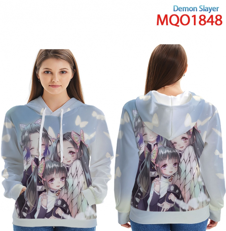 Demon Slayer Kimets Full Color Patch pocket Sweatshirt Hoodie EUR SIZE 9 sizes from XXS to XXXXL MQO1848