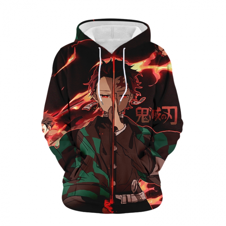 Demon Slayer Kimets Anime 3D digital printing casual fashion hooded sweater