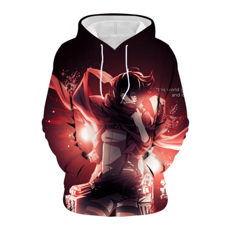 Shingeki no Kyojin Anime 3D digital printing casual fashion hooded sweater