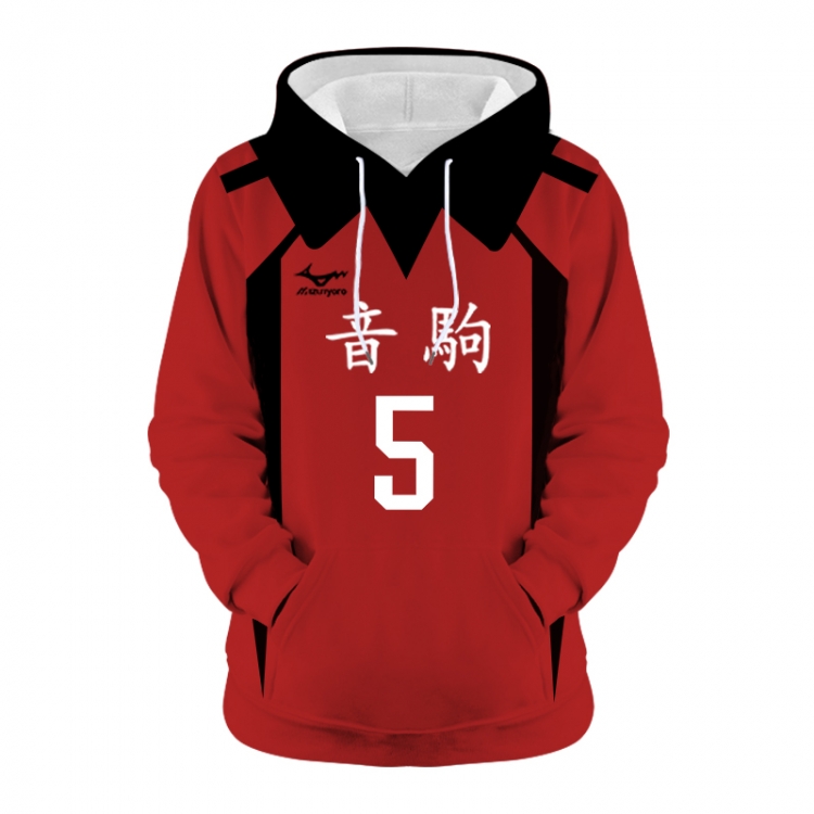 Haikyuu!! Anime 3D digital printing casual fashion hooded sweater