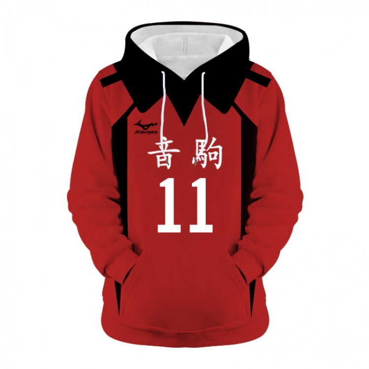 Haikyuu!! Anime 3D digital printing casual fashion hooded sweater