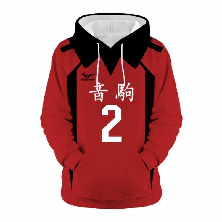Haikyuu!! Anime 3D digital printing casual fashion hooded sweater