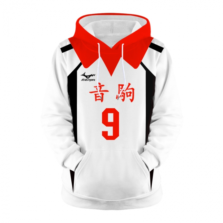 Haikyuu!! Anime 3D digital printing casual fashion hooded sweater