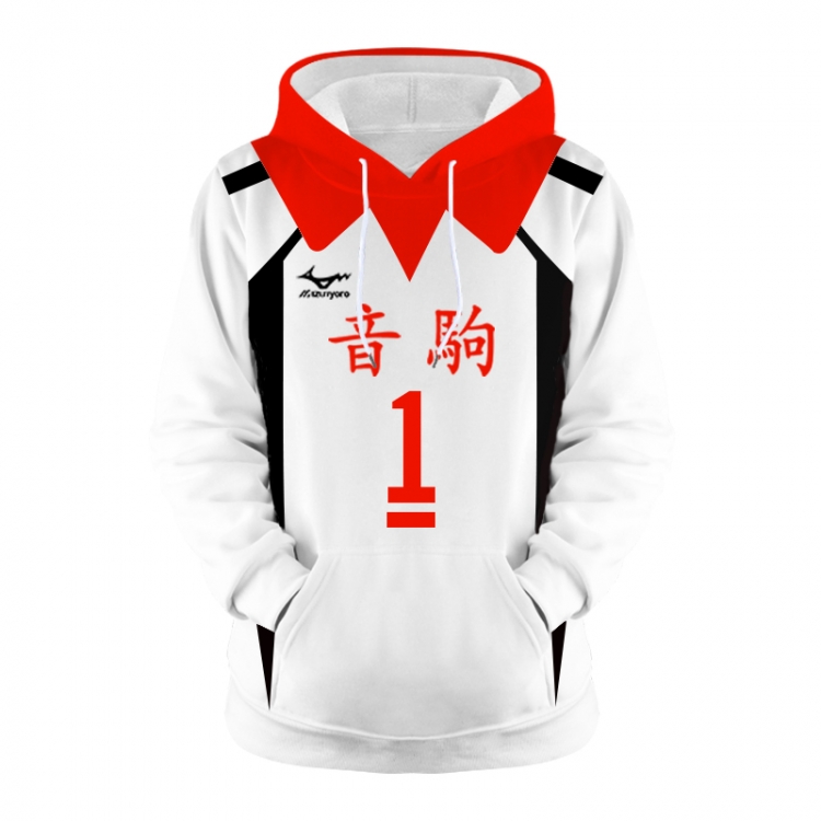 Haikyuu!! Anime 3D digital printing casual fashion hooded sweater
